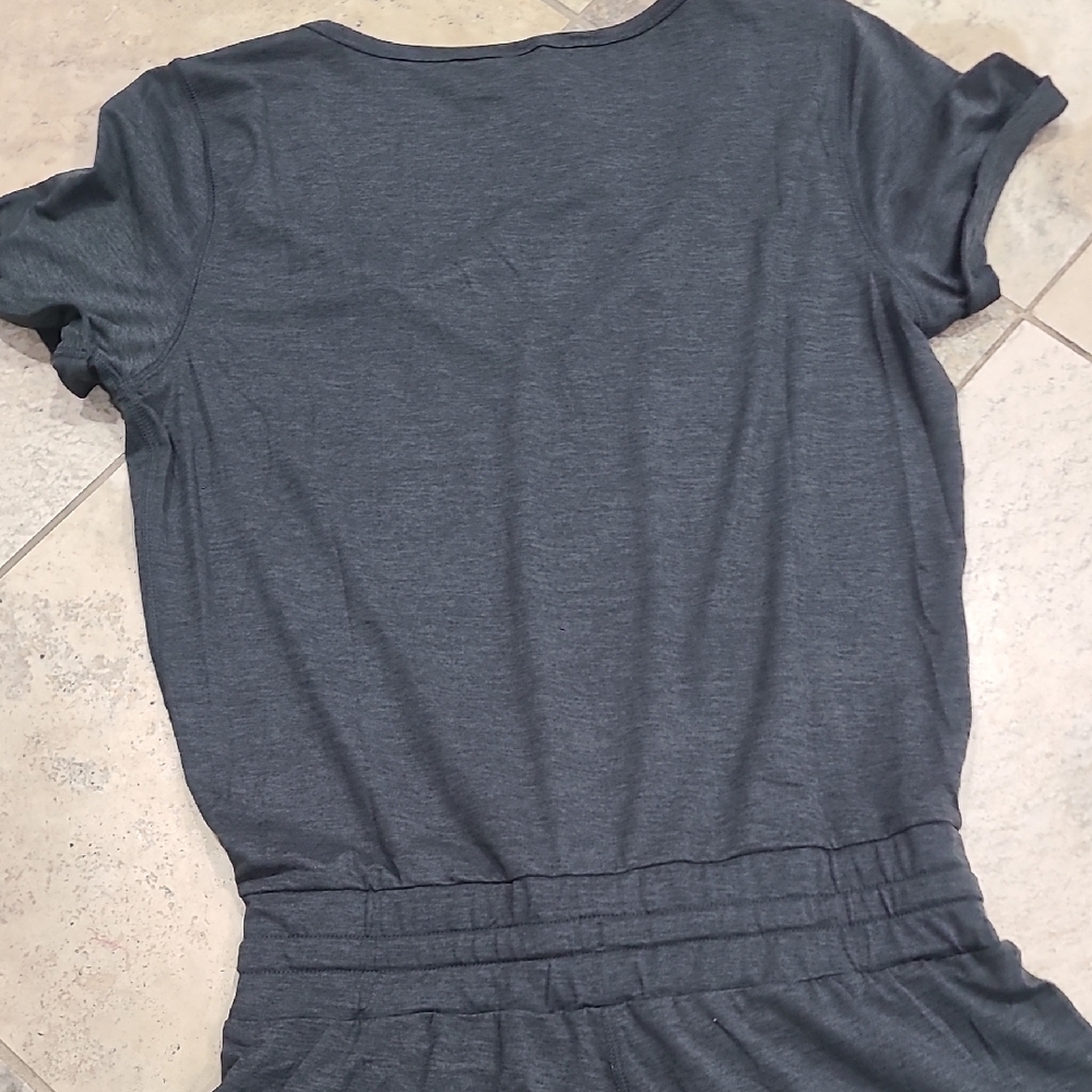 Vuori Charcoal Jumpsuit with Drawstring Waist - Picture 10 of 12